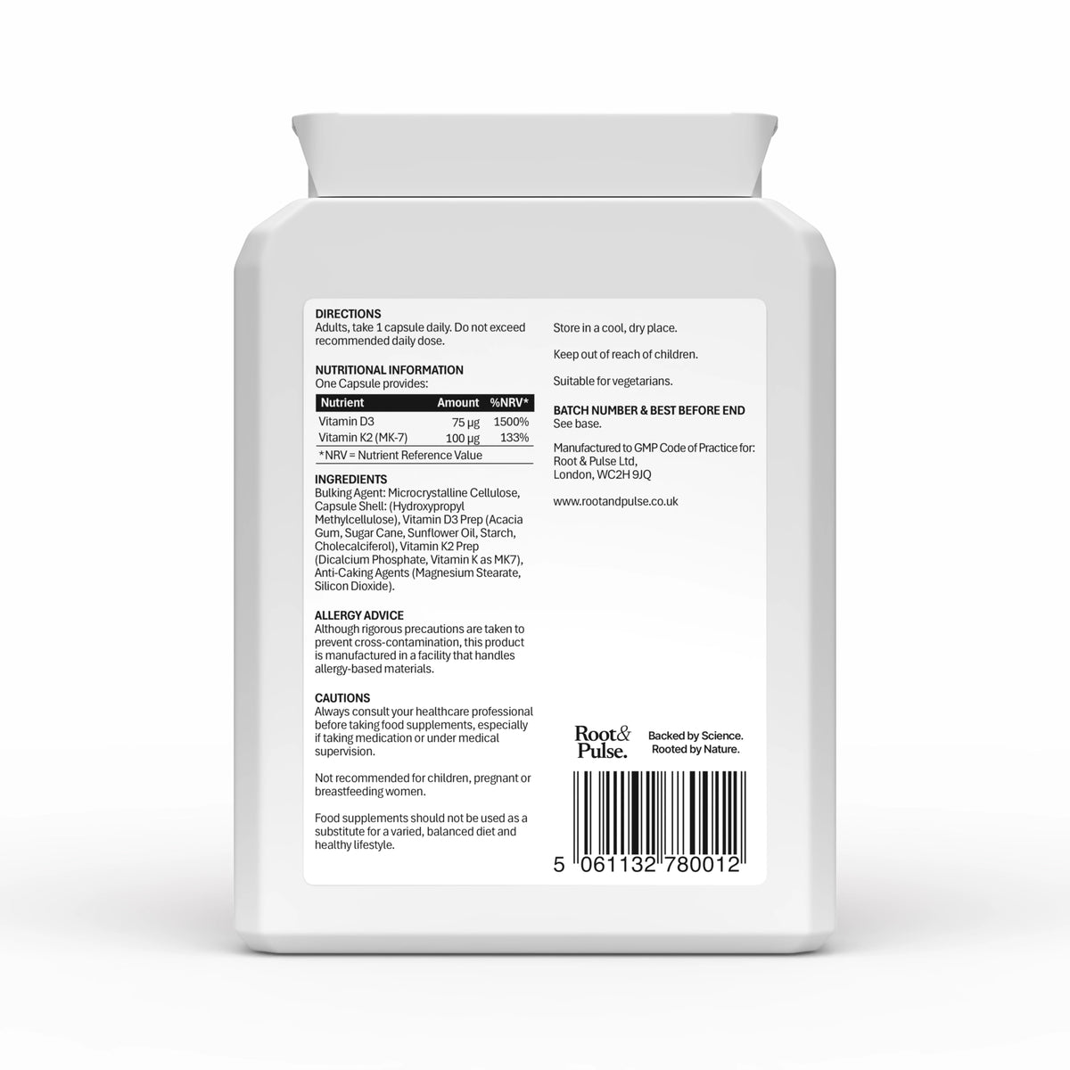 Vitamin D3 + K2
