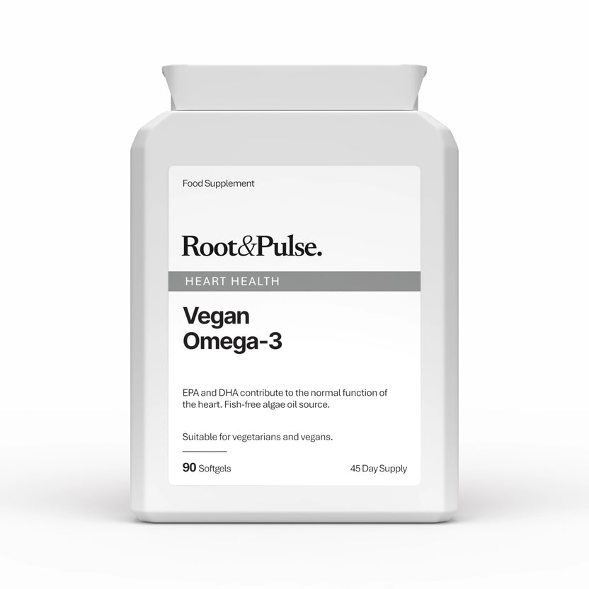 Root & Pulse Vegan Omega-3 Algae Oil softgels